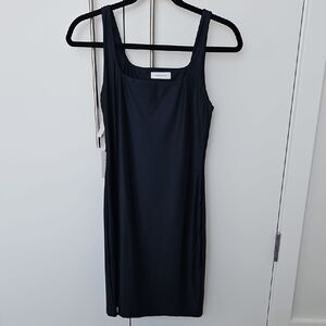 NWT Babaton Black Mini Satin Dress